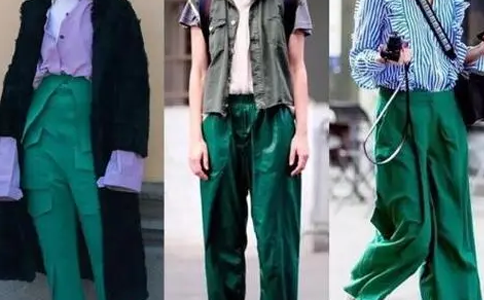 最佳搭配关于绿色裤子配什么颜色上衣